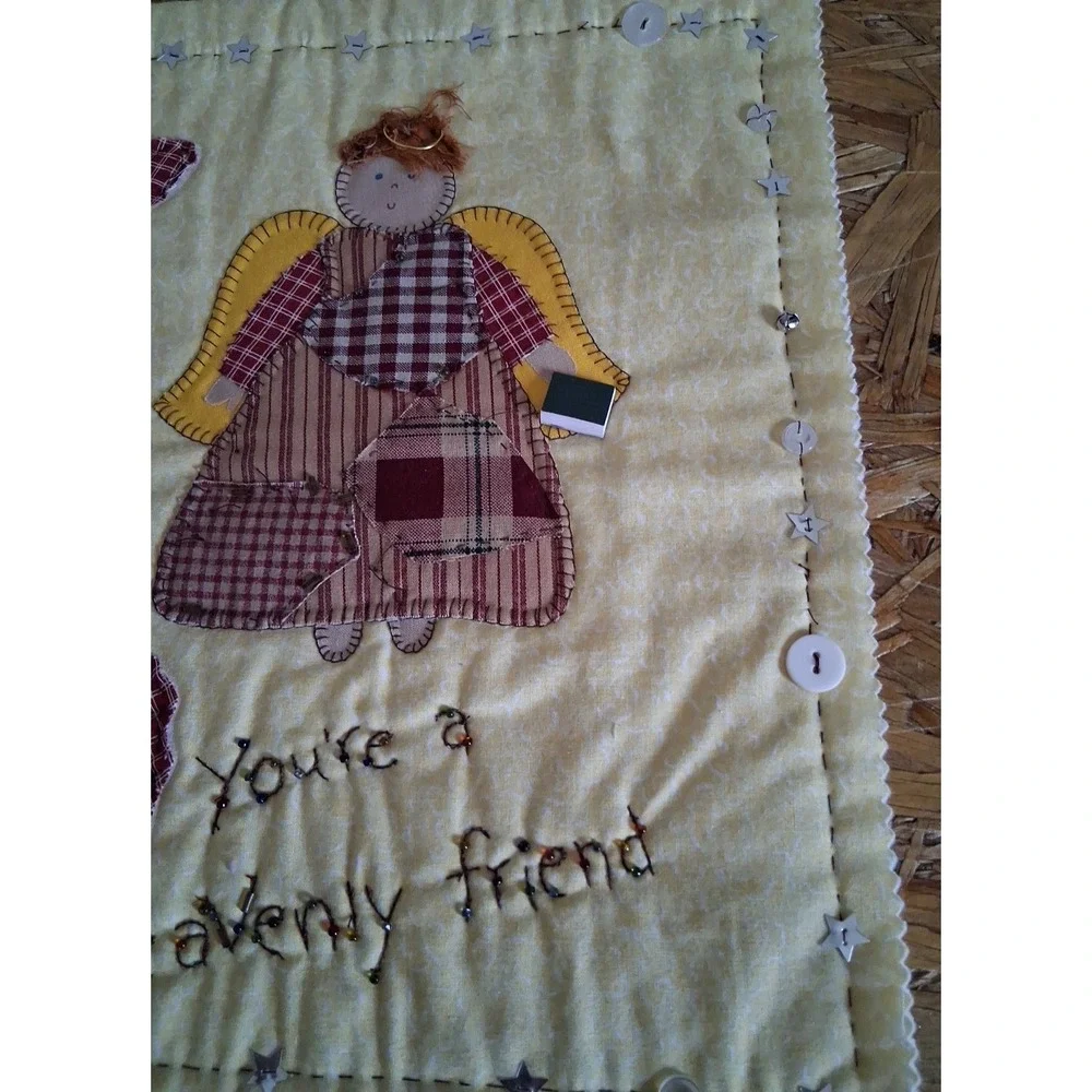2 Handmade Cute Heavenly Angel Wall Hangers or Small Table decorations‎
